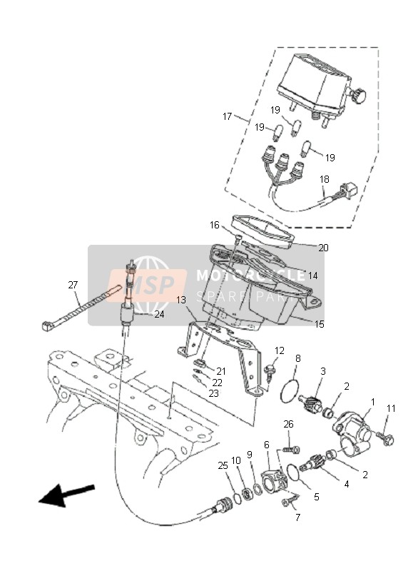 4S1835700000, Speedometer Assy, Yamaha, 0