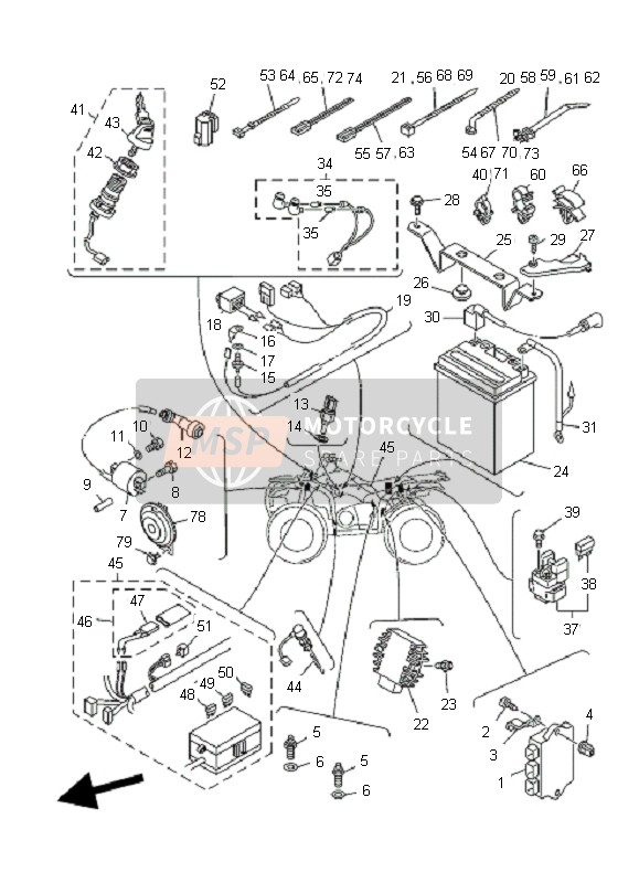 904644880000, Clamp, Yamaha, 0