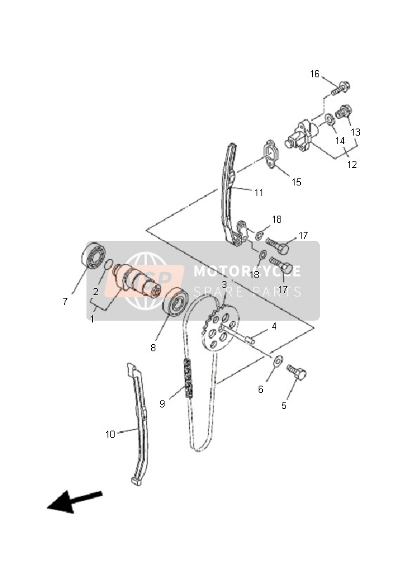 1UY122410000, Guide, Stopper 2, Yamaha, 2