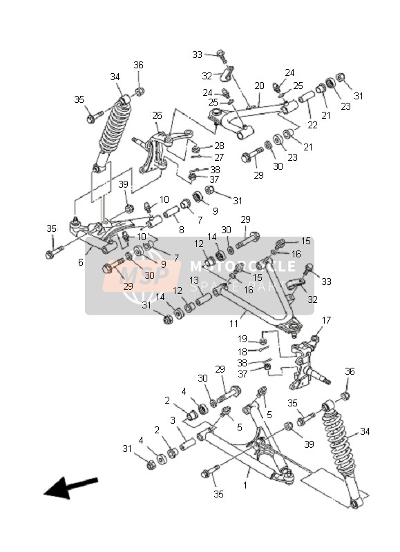 901051013500, Bolt, Flange, Yamaha, 0