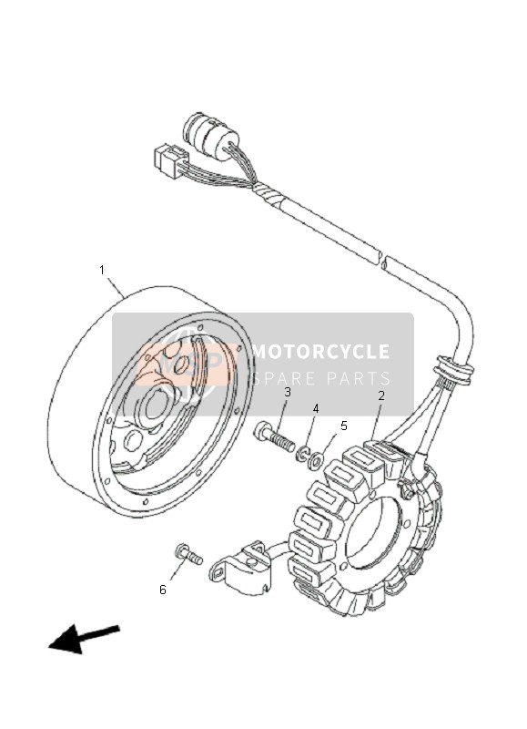 Yamaha YFM350R 2007 Generador para un 2007 Yamaha YFM350R