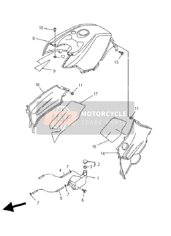 Yamaha YFM450F GRIZZLY 2007 Side Cover for a 2007 Yamaha YFM450F GRIZZLY