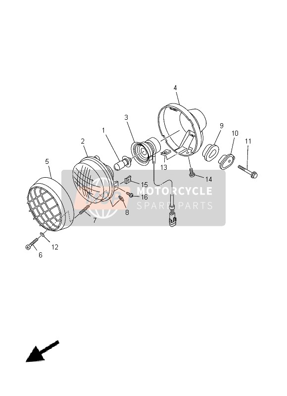 2GU843381000, Collerette,  Fixation, Yamaha, 0