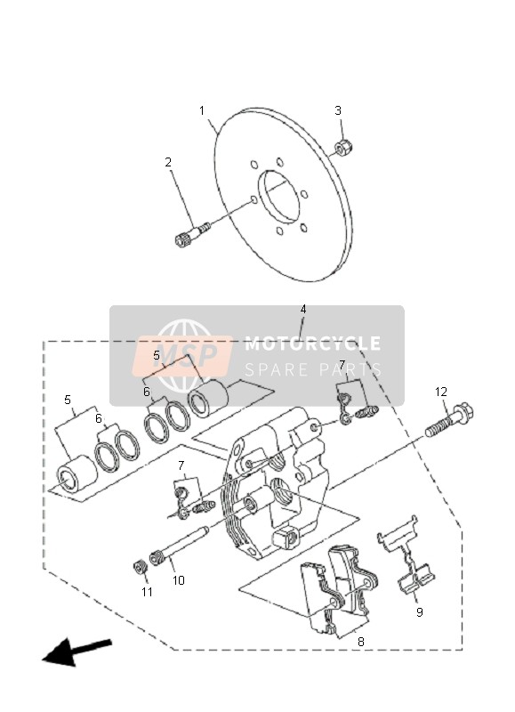 BREMSSATTEL HINTEN