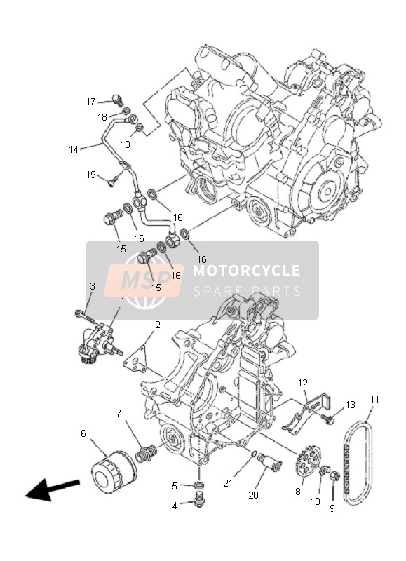 Yamaha YFM700F GRIZZLY 2007 Oil Pump for a 2007 Yamaha YFM700F GRIZZLY