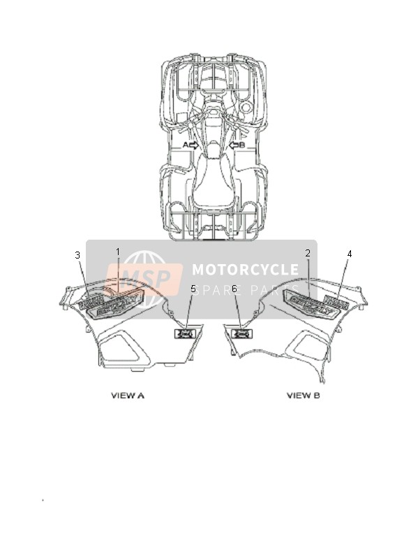 Yamaha YFM700F GRIZZLY 2007 Graphique pour un 2007 Yamaha YFM700F GRIZZLY