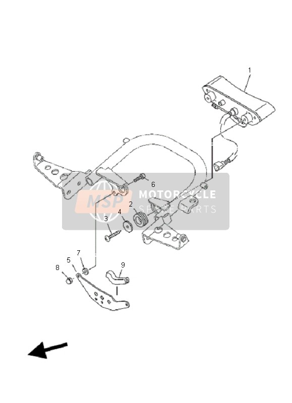 Yamaha YFZ450  2007 RÜCKLICHT für ein 2007 Yamaha YFZ450 