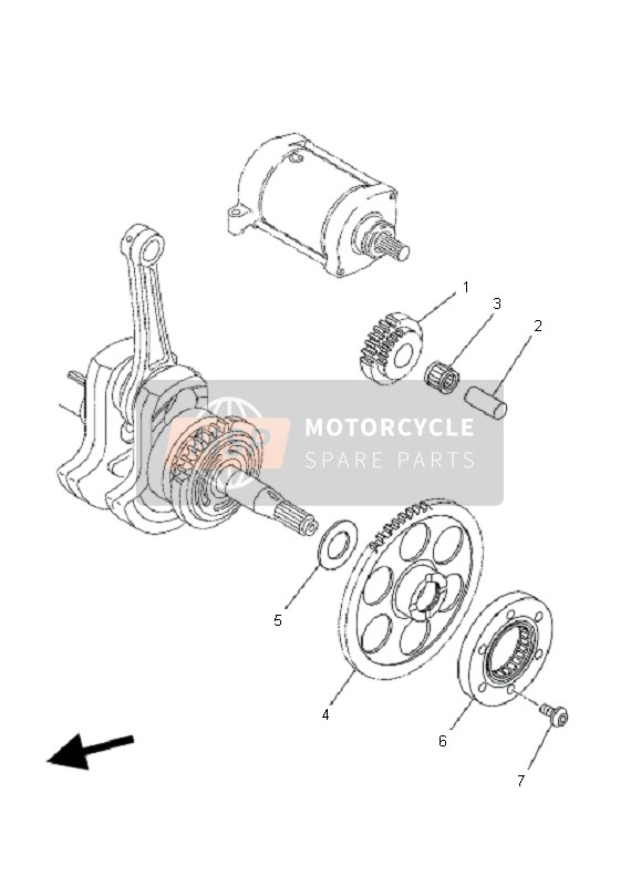 Yamaha YXR660F RHINO 2007 Inicio Embrague para un 2007 Yamaha YXR660F RHINO