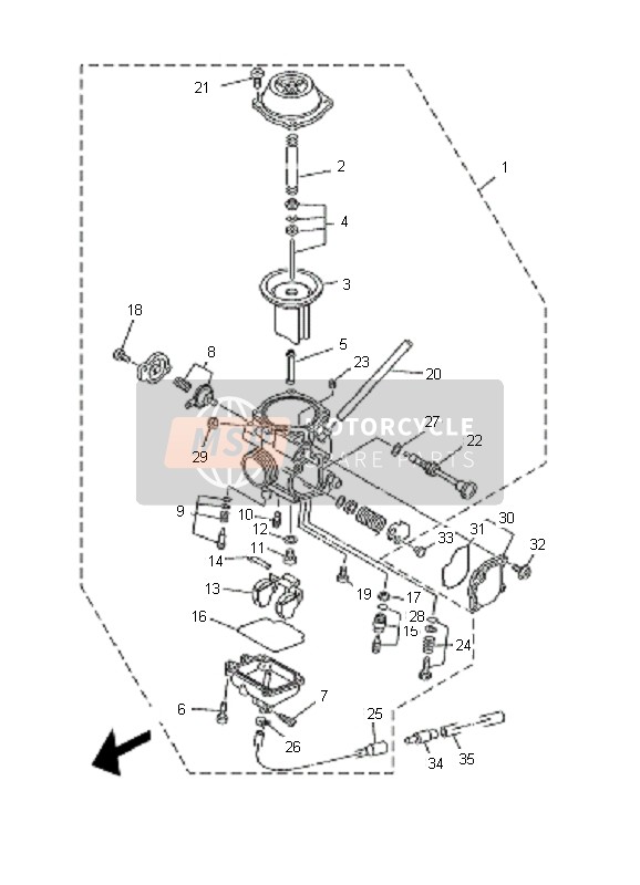 Plaquettes De Frein Avant Moto Yamaha YFM250 Bear Bruin Tracker - 2 Paires - Semi-métalliques 2001-2006
