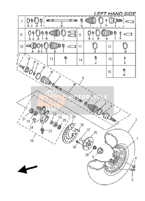 5KM2510J2000, Double Off Set Joint, Yamaha, 2