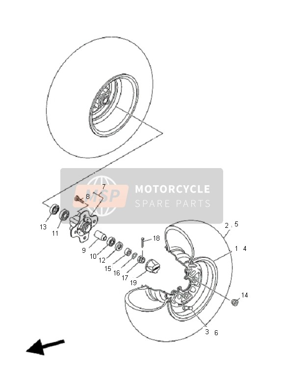 901711400400, Ecrou,  Crenele, Yamaha, 1