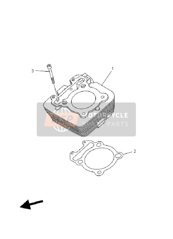 4D3113110100, Cylinder 1, Yamaha, 0