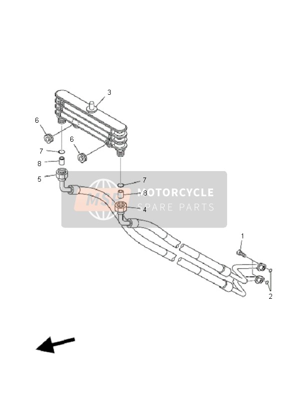 4KB134700000, Olie Koeler Assy, Yamaha, 0