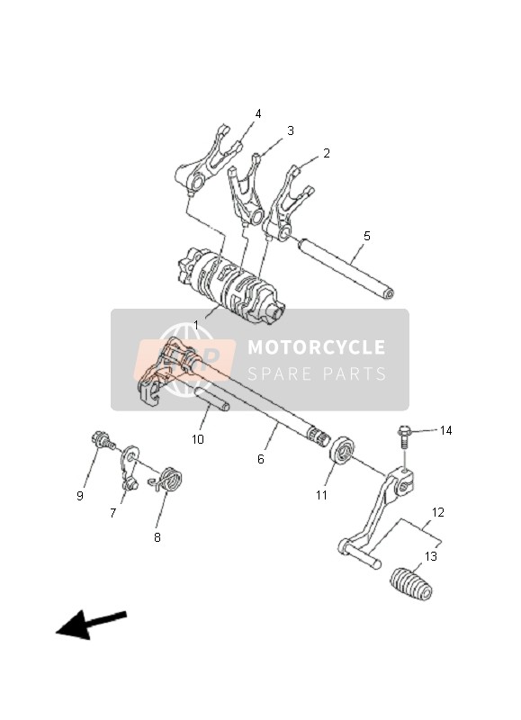 4D3181101000, Pedale De Selecteur, Yamaha, 0