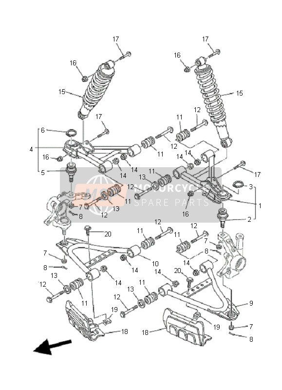 Suspension avant & Roue