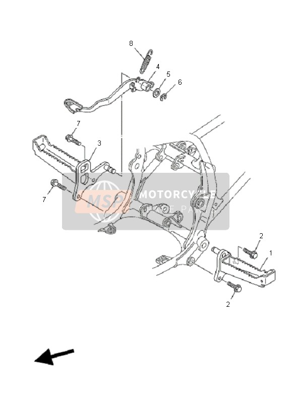 5YT274211000, REPOSE-PIEDS 2, Yamaha, 0