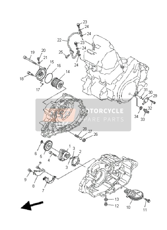 Yamaha YFM700R 2008 Oil Pump for a 2008 Yamaha YFM700R