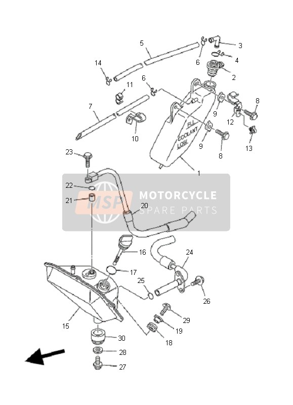 Yamaha YFZ450 SE 2008 Cuve à mazout pour un 2008 Yamaha YFZ450 SE