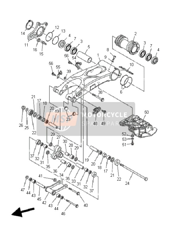 Yamaha YFZ450 SE 2008 Rear Arm for a 2008 Yamaha YFZ450 SE