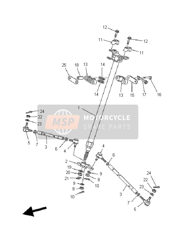 Yamaha YFZ450 SE 2008 Steering for a 2008 Yamaha YFZ450 SE