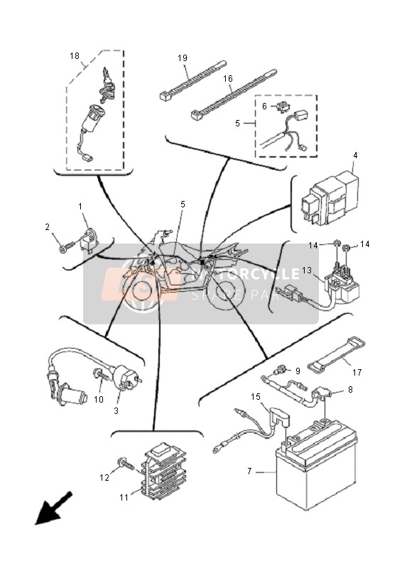 43DH21160000, Wire, Minus Lead, Yamaha, 0