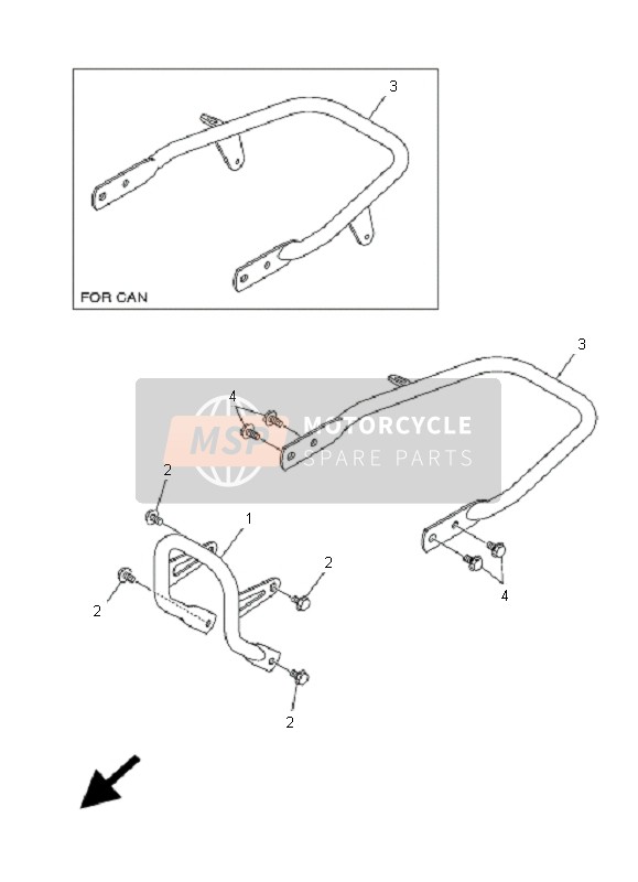 Yamaha YFM250R 2009 Guard for a 2009 Yamaha YFM250R