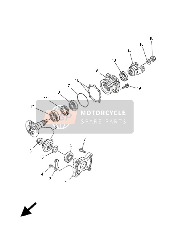 Middle Drive Gear