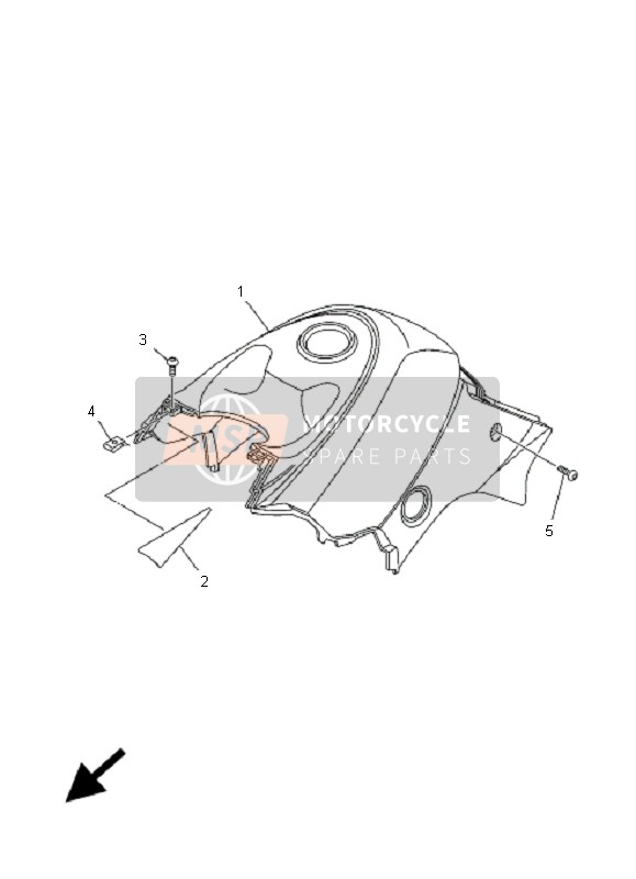 Yamaha YFM350 GRIZZLY 2x4 2009 Side Cover for a 2009 Yamaha YFM350 GRIZZLY 2x4