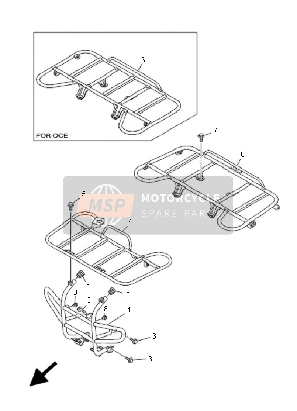 Yamaha YFM350 GRIZZLY 2x4 2009 Garde pour un 2009 Yamaha YFM350 GRIZZLY 2x4