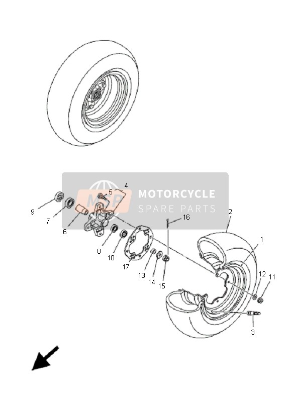 Roue avant