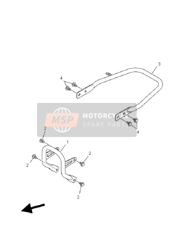 Yamaha YFM250R 2010 Guard for a 2010 Yamaha YFM250R