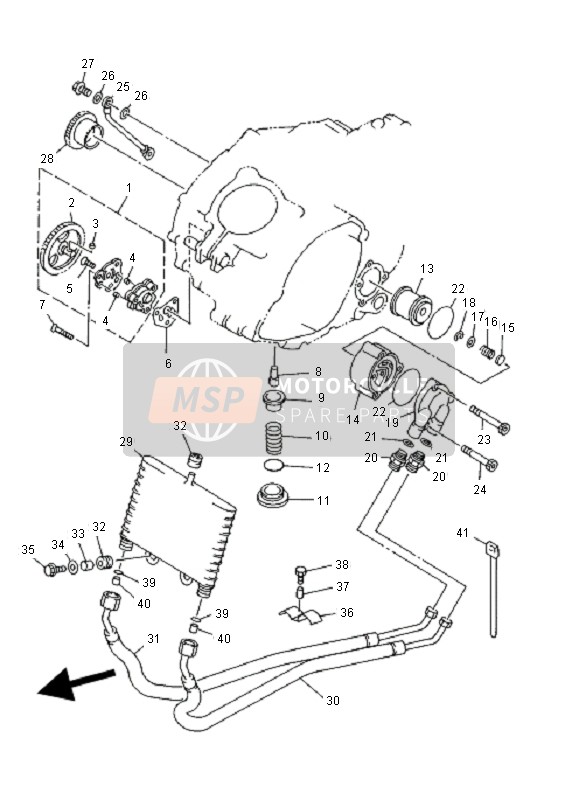 Yamaha YFM400FW KODIAK MANUAL 2001 Oil Pump for a 2001 Yamaha YFM400FW KODIAK MANUAL