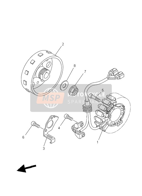 Yamaha YFZ450R SE 2010 GENERATOR für ein 2010 Yamaha YFZ450R SE