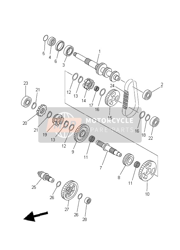 Yamaha YFM450F GRIZZLY 4x4 2010 Transmisión para un 2010 Yamaha YFM450F GRIZZLY 4x4