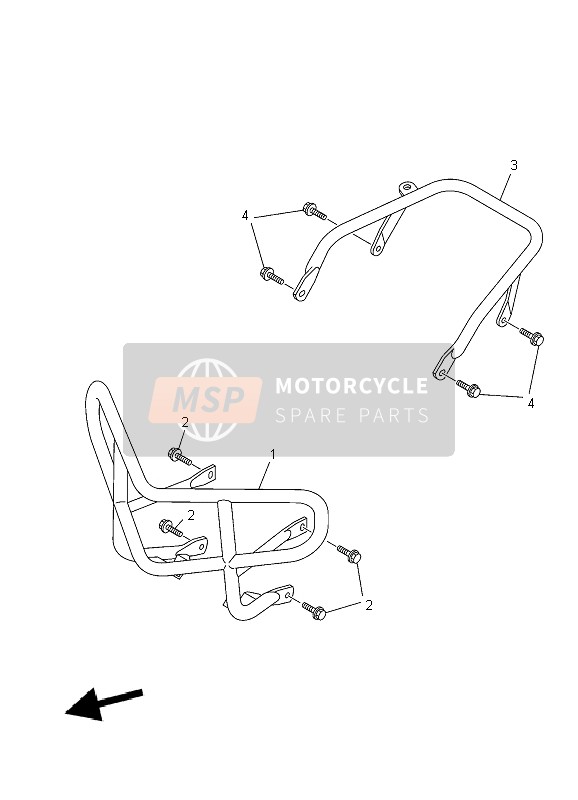 Yamaha YFM450FX WOLVERINE 4X4 2010 Guard for a 2010 Yamaha YFM450FX WOLVERINE 4X4