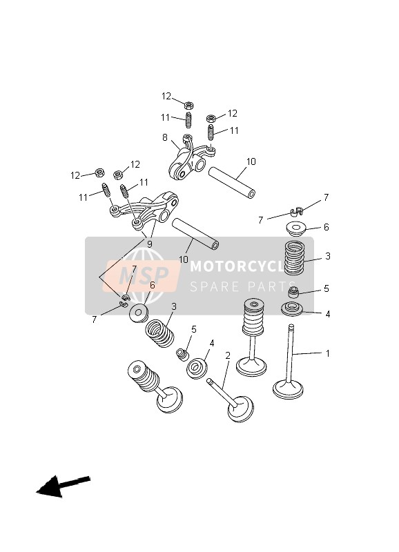 Yamaha YFM700R 2010 Valve for a 2010 Yamaha YFM700R