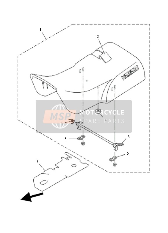 Yamaha YFM600F GRIZZLY 2001 SITZ für ein 2001 Yamaha YFM600F GRIZZLY