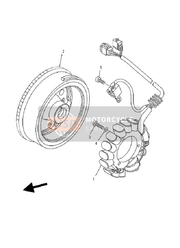 Yamaha YFM600F GRIZZLY 2001 Generador para un 2001 Yamaha YFM600F GRIZZLY