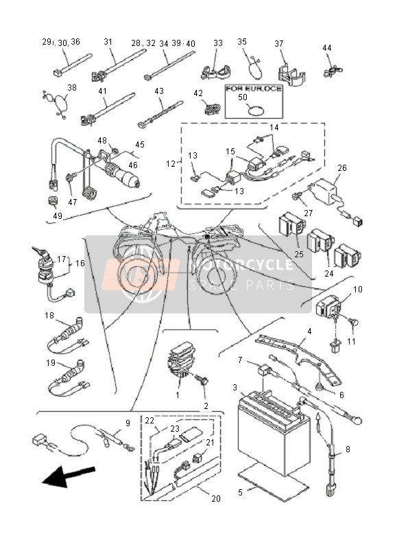 4KB835303100, Piloot Licht Assy, Yamaha, 0