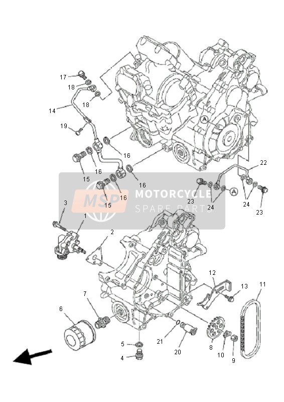 Yamaha YFM700F GRIZZLY EPS 2011 Pompa dell'olio per un 2011 Yamaha YFM700F GRIZZLY EPS