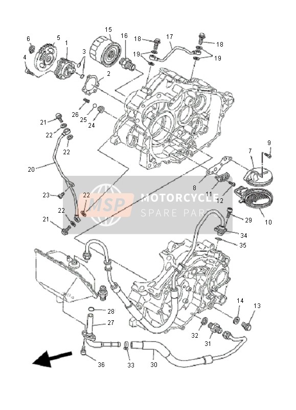 Yamaha YFM660R 2001 ÖLPUMPE für ein 2001 Yamaha YFM660R