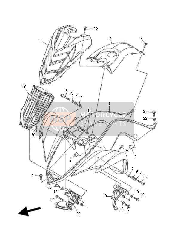 901490503400, Vis, Yamaha, 1