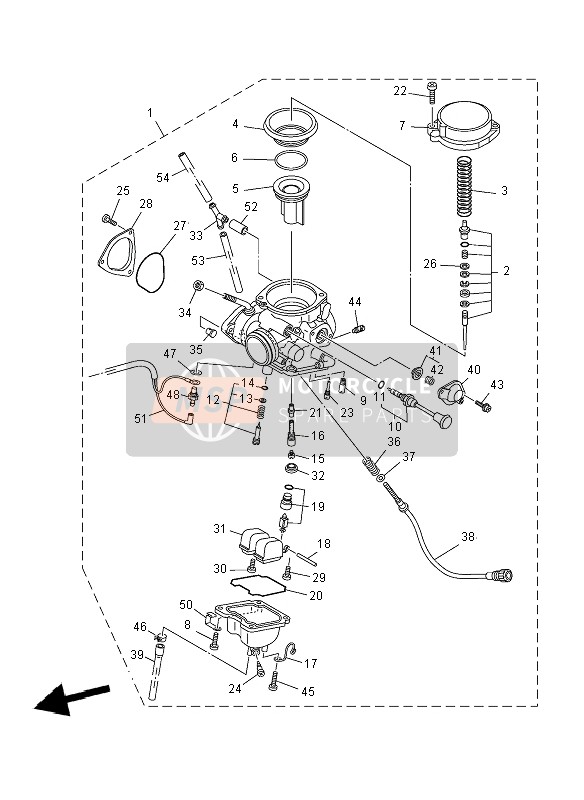 Yamaha YFM250R 2012 Carburettor for a 2012 Yamaha YFM250R