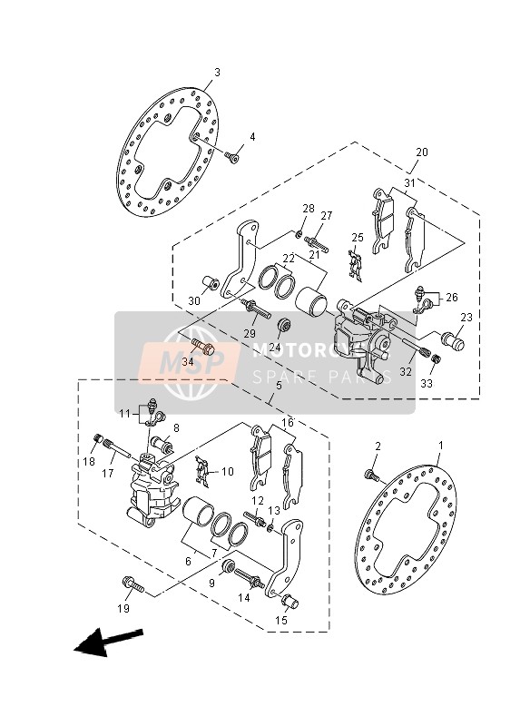 BREMSSATTEL HINTEN