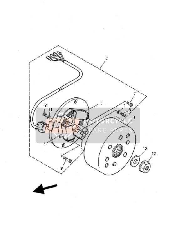 Yamaha YFS200 BLASTER 2001 Generator for a 2001 Yamaha YFS200 BLASTER