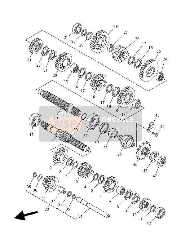 Yamaha YFM700R 2012 Trasmissione per un 2012 Yamaha YFM700R