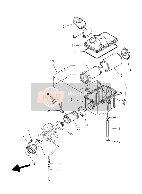 Yamaha YFM450F GRIZZLY EPS 4x4 2012 Consumo para un 2012 Yamaha YFM450F GRIZZLY EPS 4x4