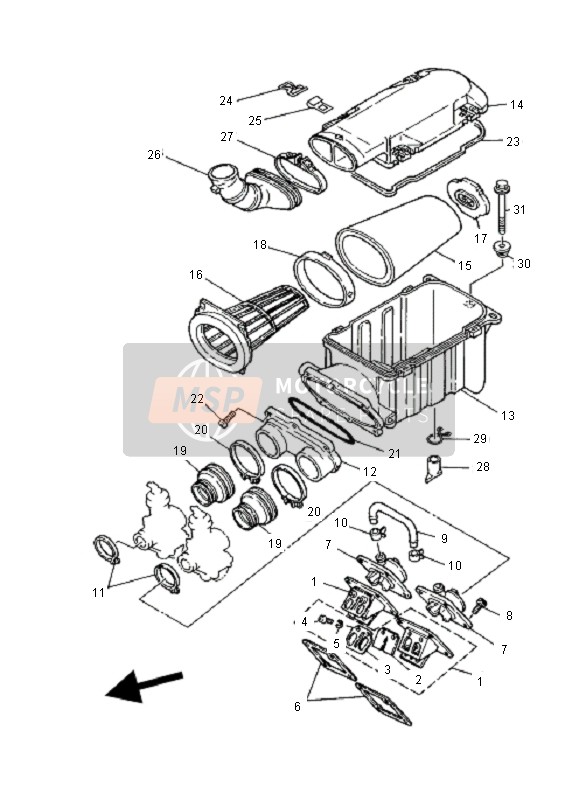 Yamaha YFZ350 BANCHEE 2001 Admission pour un 2001 Yamaha YFZ350 BANCHEE