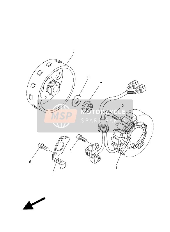 Yamaha YFZ450R SE 2012 GENERATOR für ein 2012 Yamaha YFZ450R SE