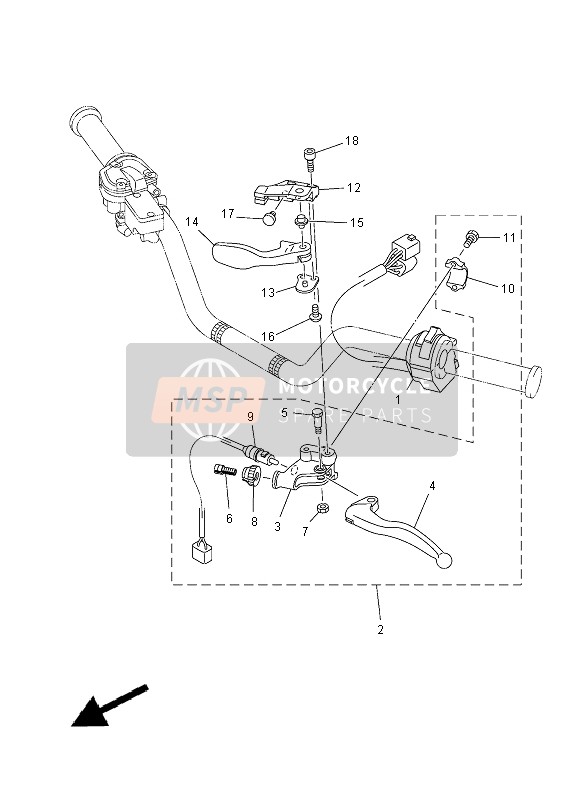 Yamaha YFZ450R SE 2012 Handle Switch & Lever for a 2012 Yamaha YFZ450R SE